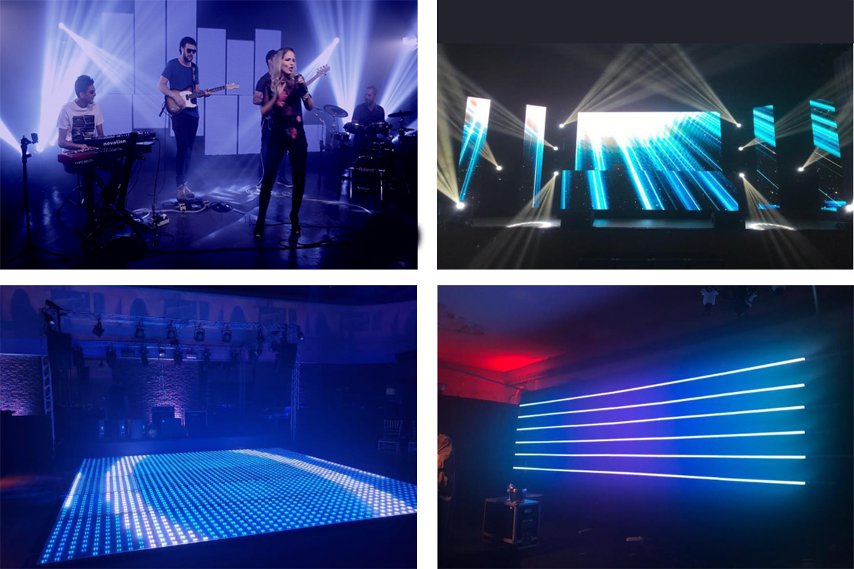 Painel de led para shows, cênica, pista de led