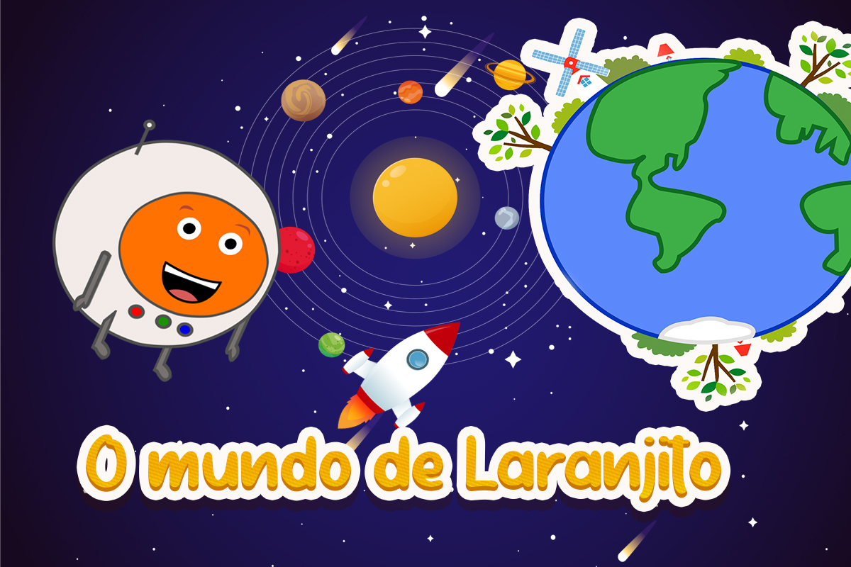 Desenho musical infantil - O mundo e Laranjito - Clipe infantil